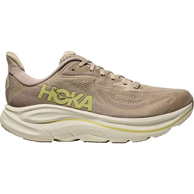 Hoka One One越野跑鞋缓震轻便透气男士日常训练运动鞋 Raw_linen/stone 42