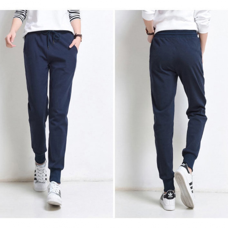 秋冬新款运动裤女韩版宽松显瘦大码高腰哈伦裤高清大图