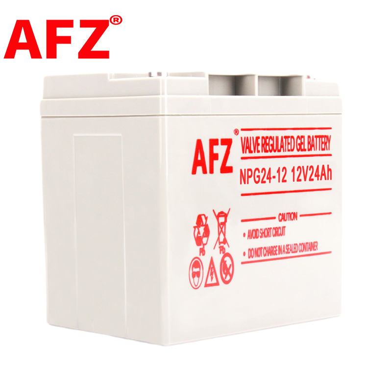 AFZ铅酸太阳能蓄电池12V24AH电瓶直流屏照明音响UPS电源NPG24-12高清大图