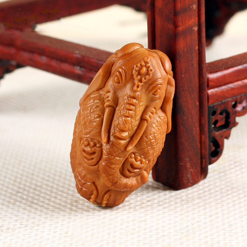 橄榄核单核大象单籽单颗把玩刻车挂包挂文玩饰品送女朋友七夕情人节