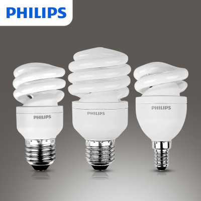 飞利浦(PHILIPS)螺旋节能灯泡E27螺口15W节能黄白光