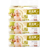 顺清柔贝贝系列三层120抽360张*3包小规格宝宝抽纸软抽妇婴用纸