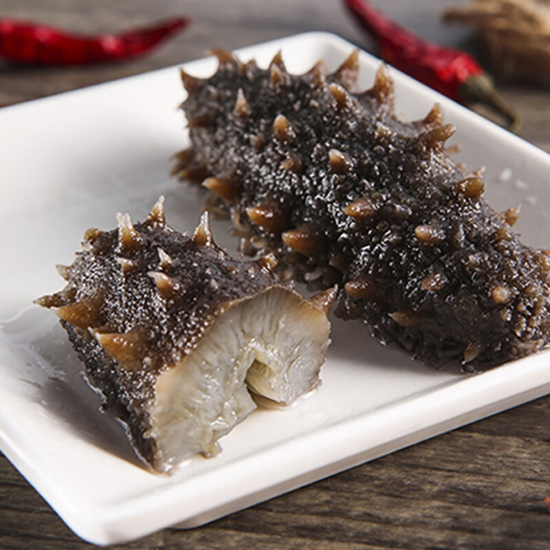 绿帝海参肉质肥厚大小均匀口味鲜美参体饱满口感弹嫩120g高清大图