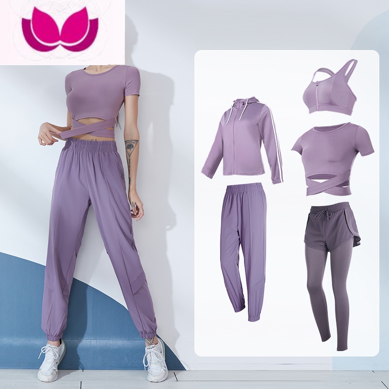 七斓瑜伽服女新款时尚性感健身衣专业健身房晨跑步高级感运动套装高清大图