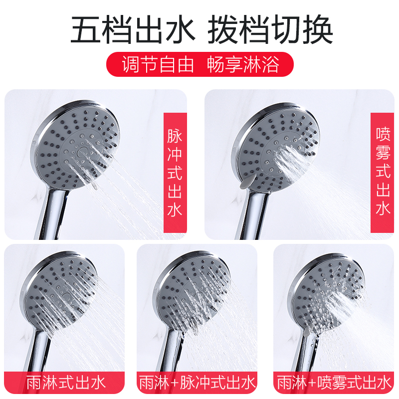 莱尔诗丹(Larsd)卫浴淋浴龙头 花洒套装 全铜淋浴龙头混水阀套装LD51031