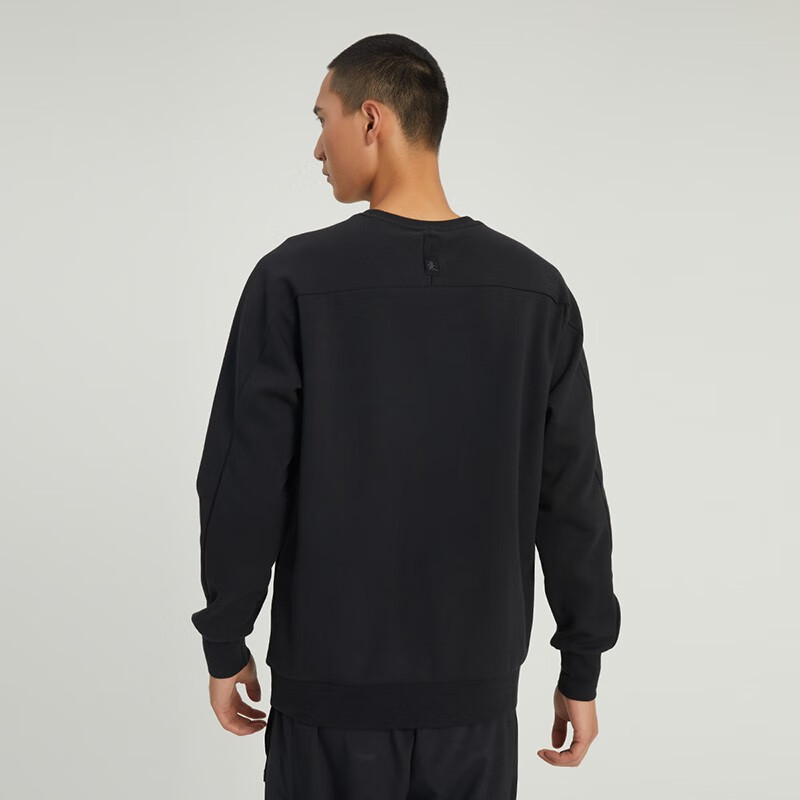阿迪达斯 (adidas) 卫衣男装新款运动服时尚潮流舒适透气圆领长袖套头衫 HM2944 黑色