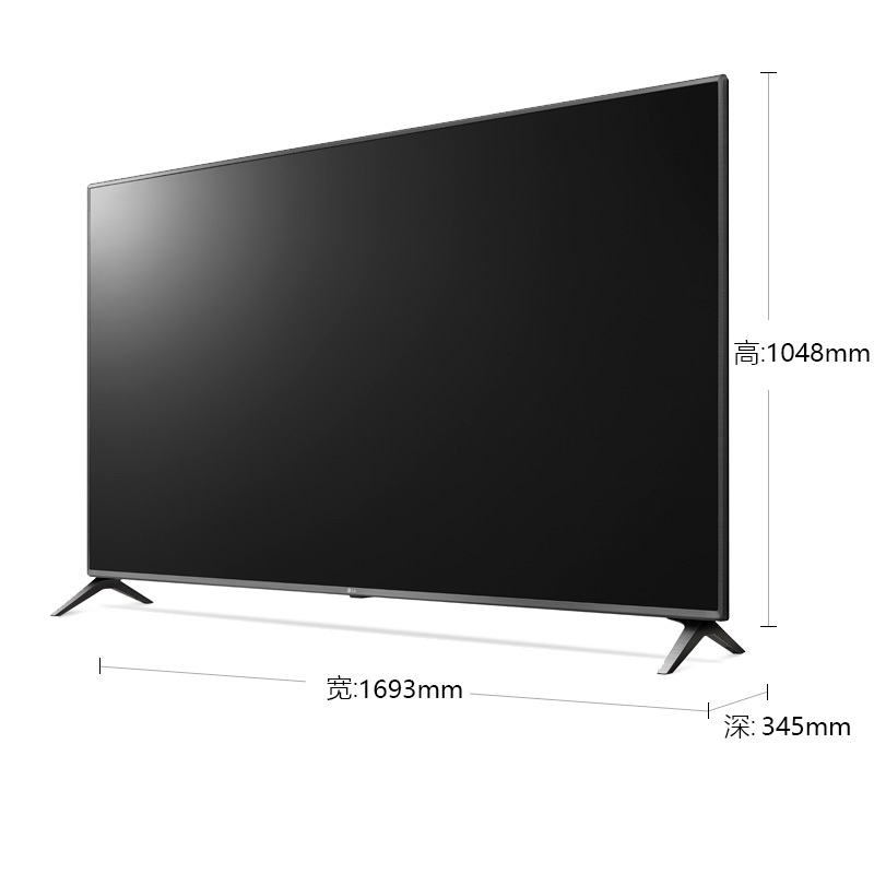 LG电视75UK6500PCB 75英寸 4K硬屏 主动式HDR DTS虚拟超级环绕立体声 金属窄边框设计