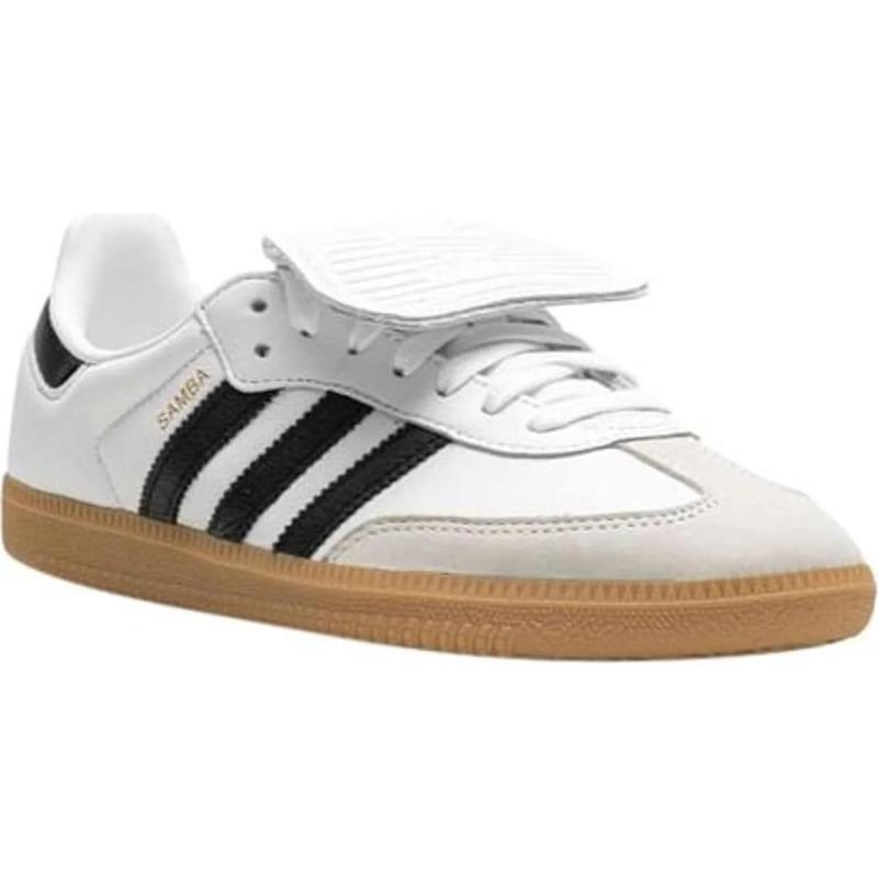 阿迪达斯(adidas)阿迪达斯男款经典低帮休闲板鞋白色三条纹真皮硫
