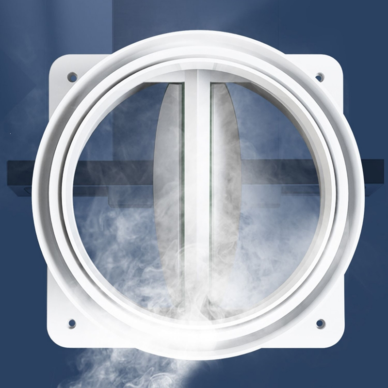 止逆阀闪电客厨房烟道专用抽油烟机排烟风管变径止回阀烟宝单向止烟阀