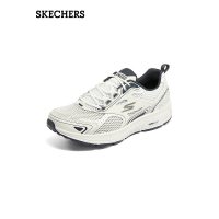 斯凯奇（Skechers）男子厚底增高缓震耐磨跑鞋220036-WNV 白色/海军蓝色/WNV 44