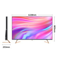 SKYWORTH创维55Q60 55吋悬浮边框4K HDR全面屏 杜比全景声64G大内存远场语音 声控平板电视