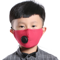 好安馨HAOANXIN 儿童口罩防雾霾PM2.5呼吸阀口罩纯棉透气防尘男女冬季宝宝卡通口罩活性炭层