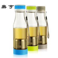鼎亨创意便携水杯塑料过滤学生杯子情侣防漏杯茶杯简约水瓶太空杯