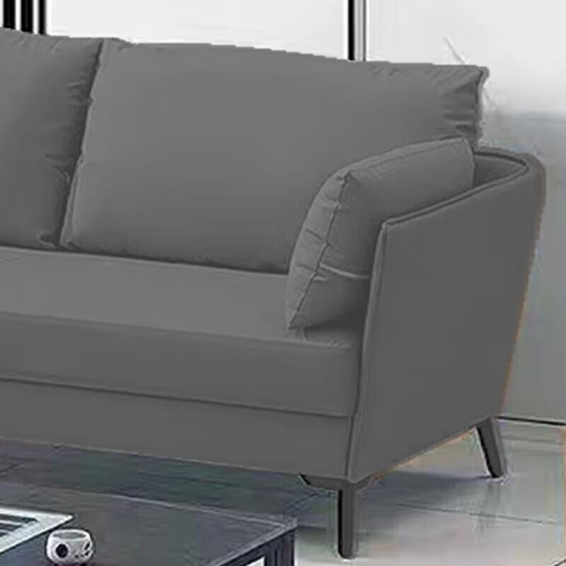 圣斯顿H-825-2 两人位西皮沙发1400*760*750mm(单位:张)灰色高清大图