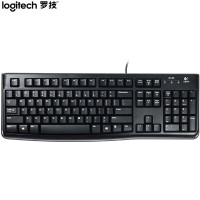 罗技（Logitech） K120 有线键盘黑色 办公键盘