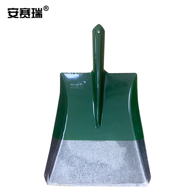 安赛瑞 锰钢方头铁锹(1把装) 农用铲雪除冰铁锹 长木柄钢铁锹方头钢铲 挖土铁锹 10211高清大图