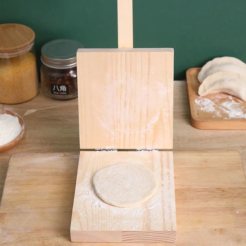 原木色[圆形] 压饺子皮神器实木饺子皮板家用手动饺子皮模具擀皮木质