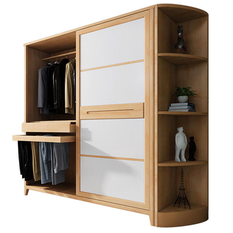 芙瑞塔 更衣柜1.7米+边柜 台高清大图