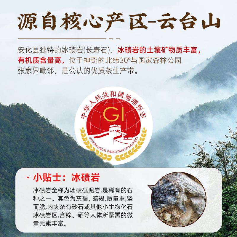 安化黑茶 特级金花茯茶正宗2010年湖南天尖贡茶茶叶礼盒送礼1kg高清大图