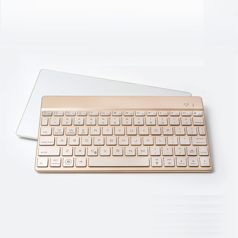 HIGE/无线蓝牙键盘+皮套二合一套装 苹果ipad平板单独键盘 适用于ipad pro 12.9英寸 金色