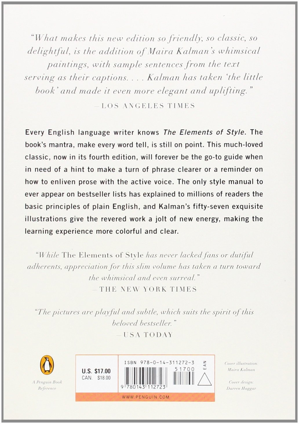 [正版]中商原版风格的要素 英文原版 The Elements of Style Illustrated 文体指南精装高清大图