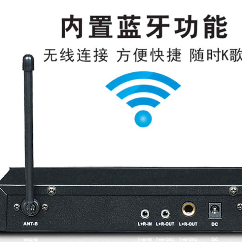 GLSCO/格兰斯歌 SX-101 DJ音响设备 无线麦克 U段带效果器 内置蓝牙自带混响调音功能