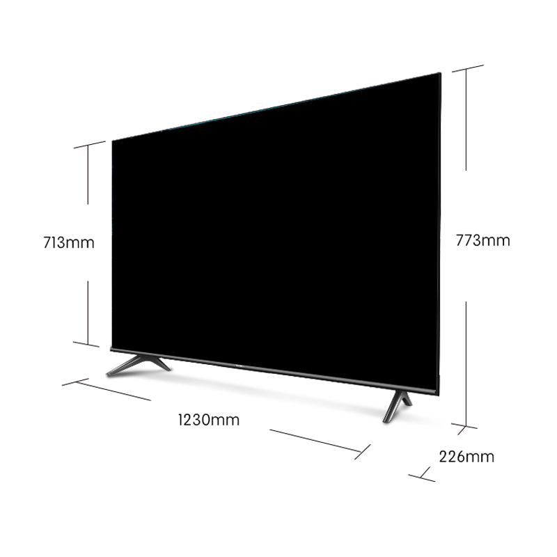 海信(Hisense)55A52E 55英寸 4K超高清 AI音画 金属背板全面屏 人工智能电视高清大图