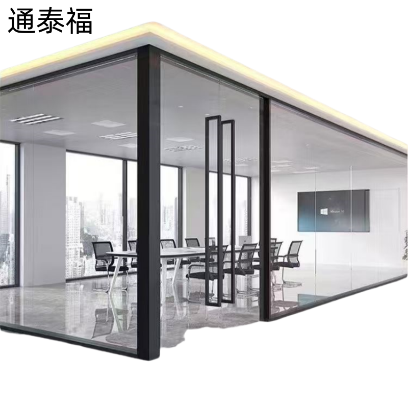 通泰福 铝合金双玻璃隔断墙玻璃隔断墙WQ-ERW/平方米