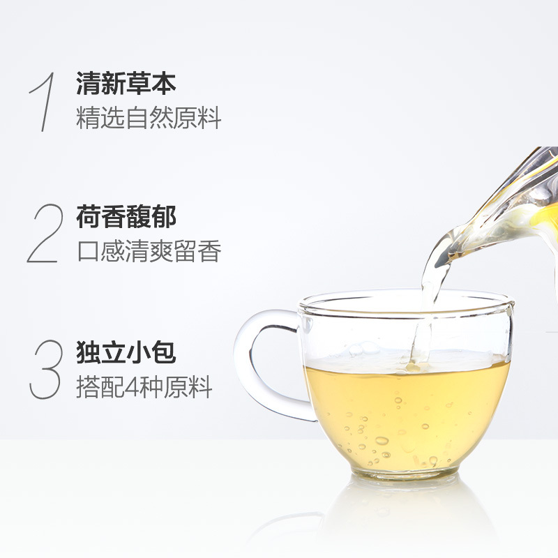 艺福堂冬瓜荷叶茶花茶组合干荷叶茶小袋装绿茶包玫瑰搭菊花决明子