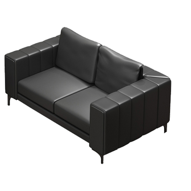 臻远 ZYJJ-80189 商务办公沙发简约会客沙发接待室洽谈区办公沙发组合 西皮双人位