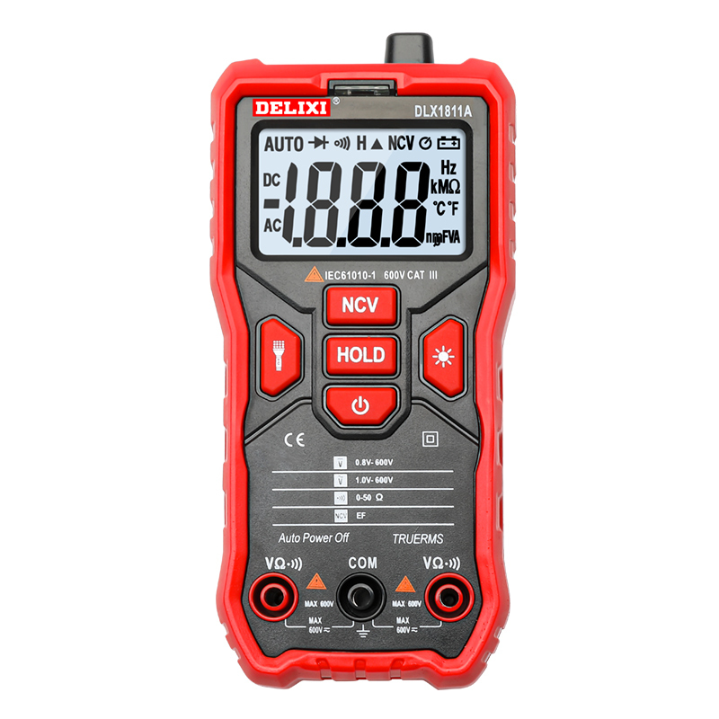 德力西万用表全自动高精度智能防烧万能表数显表万用表电工专用表