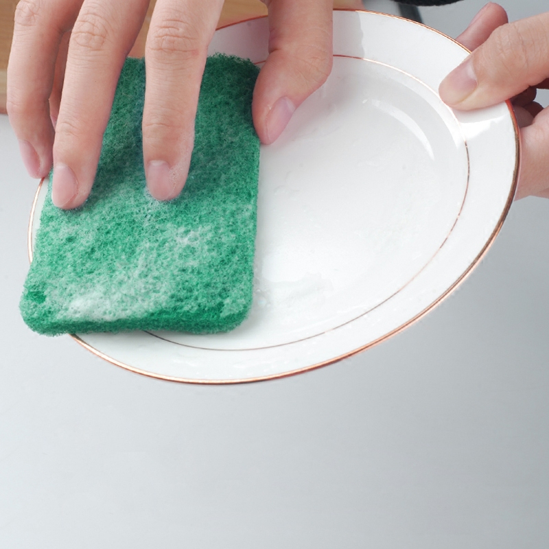 宜洁百吉布铁锅碗盘专用百洁布洗碗布洗锅抹布海绵擦刷锅神器10片