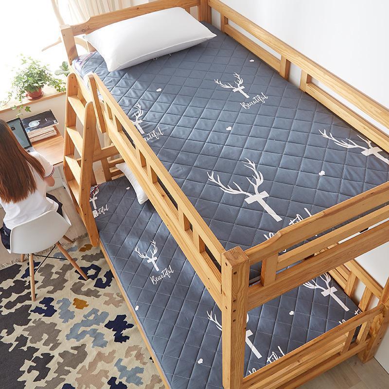 美帮汇加厚榻榻米床垫子软垫被家用1.5m床海绵褥子学生宿舍单人1.2米 床垫-鹿灰色【约5cm】 150*190cm【四季款】