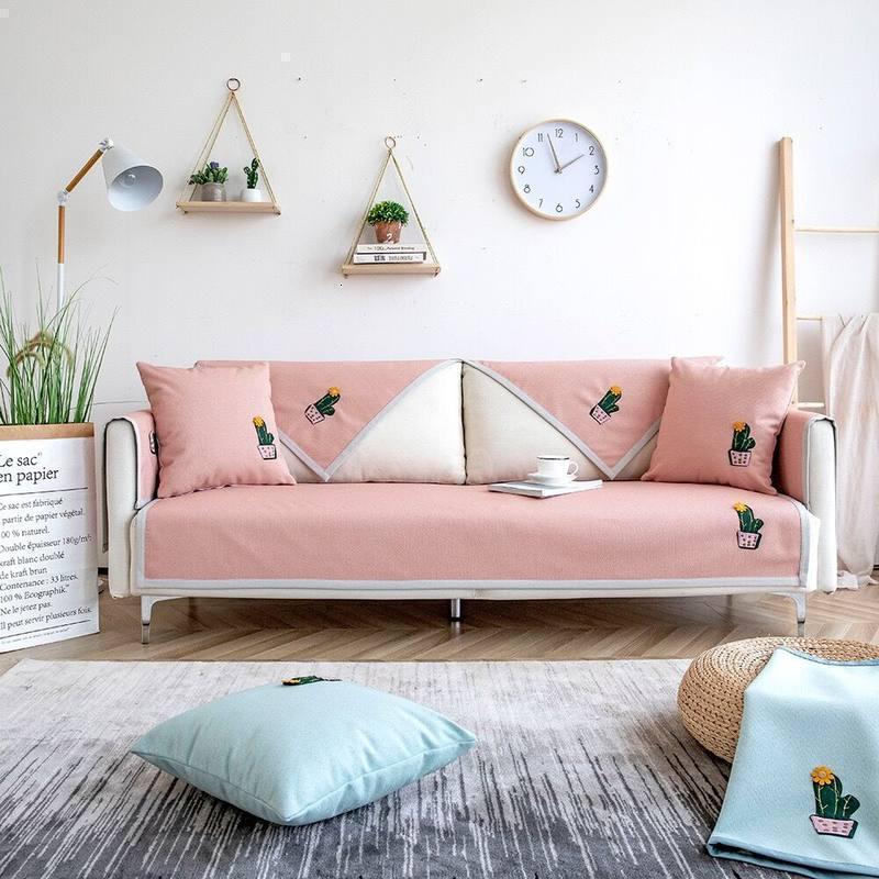 家柏饰(CORATED)北欧现代简约 沙发垫 四季通用沙发罩套布艺防滑加厚坐垫盖布