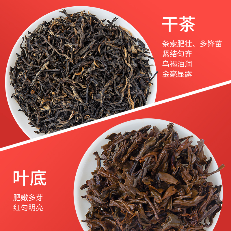 祥源茶特级滇红凤庆古树红茶 传统工夫罐装150g口粮茶高清大图