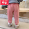 可莉允女童裤子儿童加绒运动裤2022新款童装宝宝摇粒绒保暖秋冬加厚长裤保暖裤