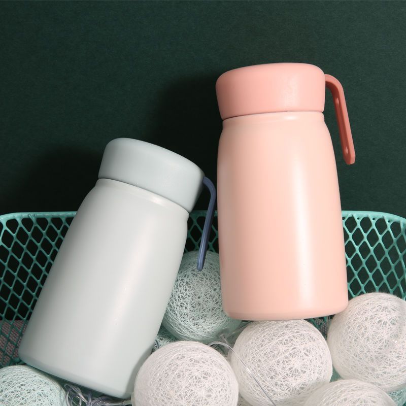 北欧ins风学生情侣随手杯男女水杯便携大肚杯儿童水壶素物粉色单杯