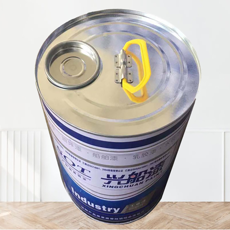 兴船 醇酸调和漆 中灰 10kg 桶高清大图