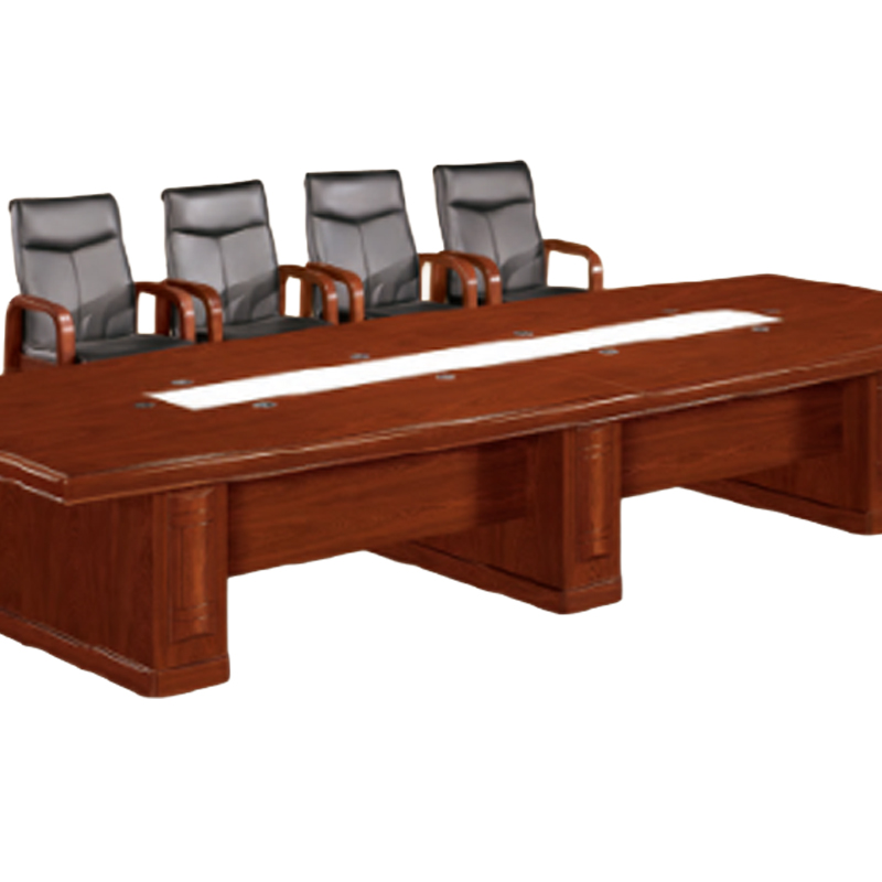 大央会议桌H-32C30 3000W*1200D*760H办公家具会议桌长方形大型长桌简约现代会议室洽谈桌高清大图