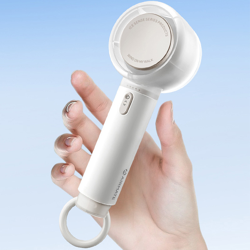 艾美特AIRMATE[母亲节礼物]风宝小风扇手持风扇小风炮便携式迷你充电风扇高转速直流节能户外 FREE1PRO白色高清大图