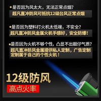防风打火机充气个性潮金属外壳直冲蓝焰 25支5色金属(直冲防风蓝焰)