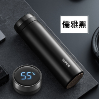 苏泊尔智能保温杯触摸感温316L不锈钢大容量茶杯男士高档智能测温水杯 KC38GA10