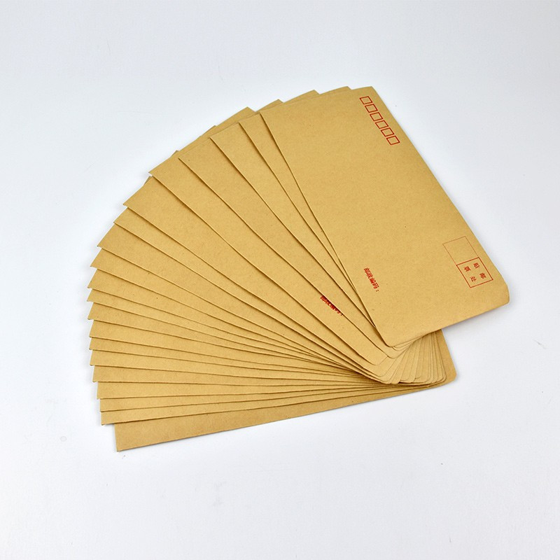 优拉牛皮纸信封袋5307 工资袋7#牛皮信封信纸套加厚牛皮纸凭证票据袋子专用信封发票收纳袋 30只/包