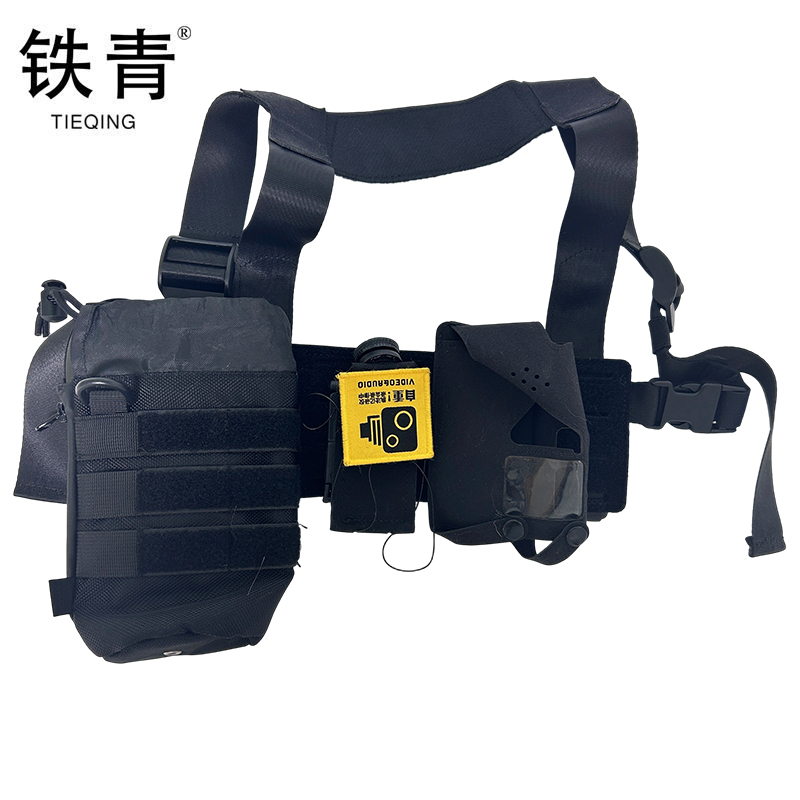 铁青对讲机执法记录仪电子设备收纳包CC9 个高清大图