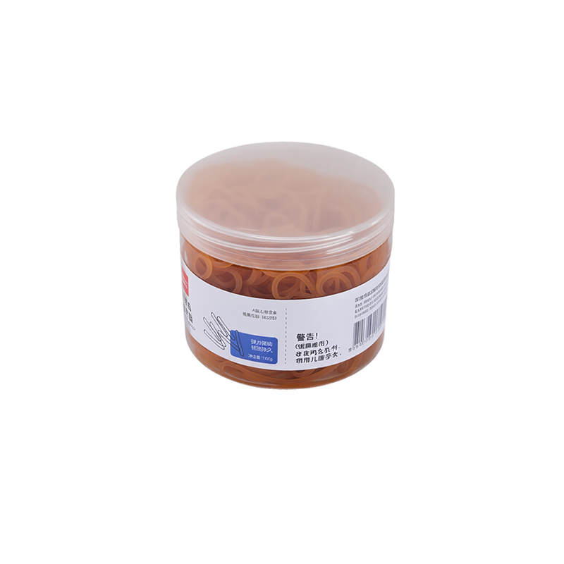 齐心 ZB0035 橡皮筋 桶装 100g 黄 1桶装高清大图