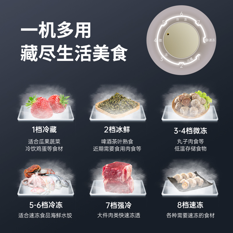 澳柯玛BC/BD-205NEP 205L家用商用冰柜小冷柜冷冻冷藏顶开门一级能效冰箱减霜少霜冷冻柜