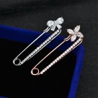 韩国百搭简约蝴蝶结四叶胸针女时尚外套开衫毛衣别针胸花饰品小送女朋友七夕情人节礼物