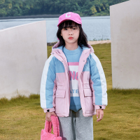 [1件3.5折]铅笔俱乐部秋冬新款女童棉服中大童夹棉加厚外套儿童保暖上衣