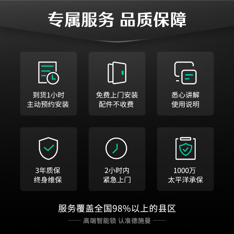 德施曼Q3MVPro掌静脉识别可视猫眼高清大屏智能门锁指纹密码锁