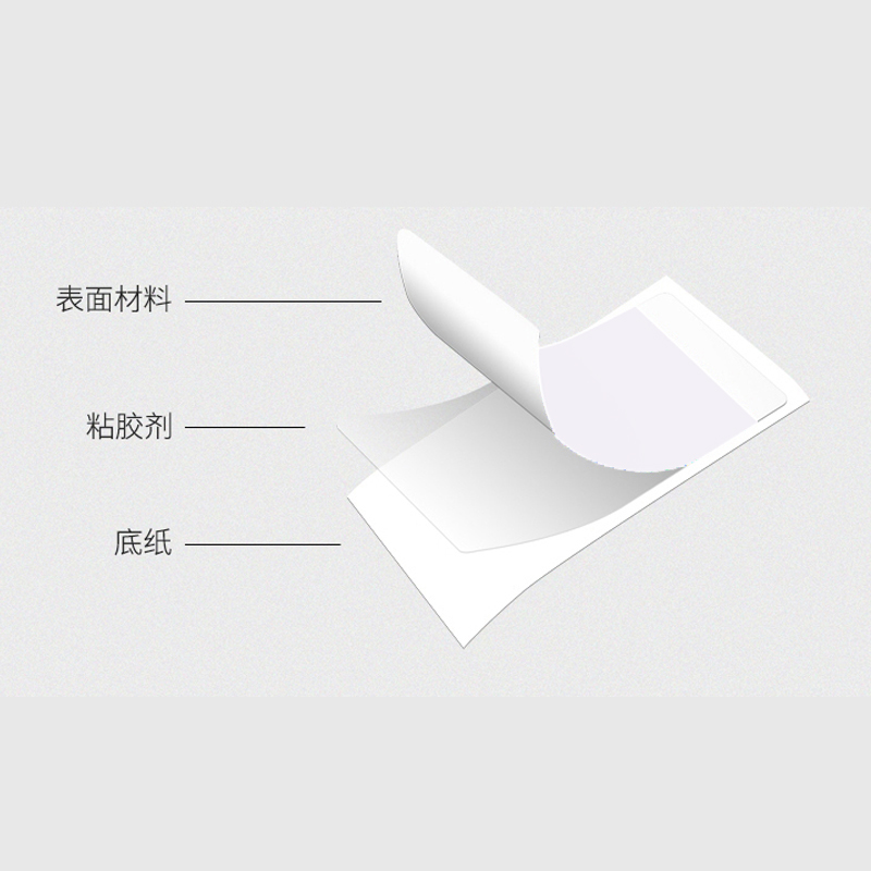 中电鼎润 zd300Y 白 标签胶贴 1.00盒/150张 (计价单位:张) 白色高清大图